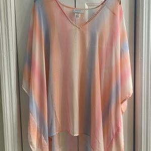 Adrienne rainbow top. Size M